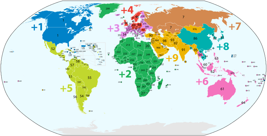 https://es.wikipedia.org/wiki/Anexo:Prefijos_telefónicos_mundiales#/media/File:Country_calling_codes_map.svg