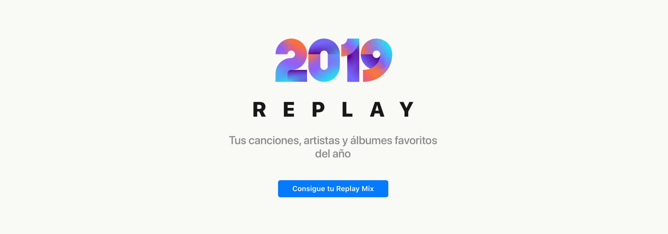La lista "Replay" en Apple Music nos hace un resumen por años de lo que más hemos escuchado