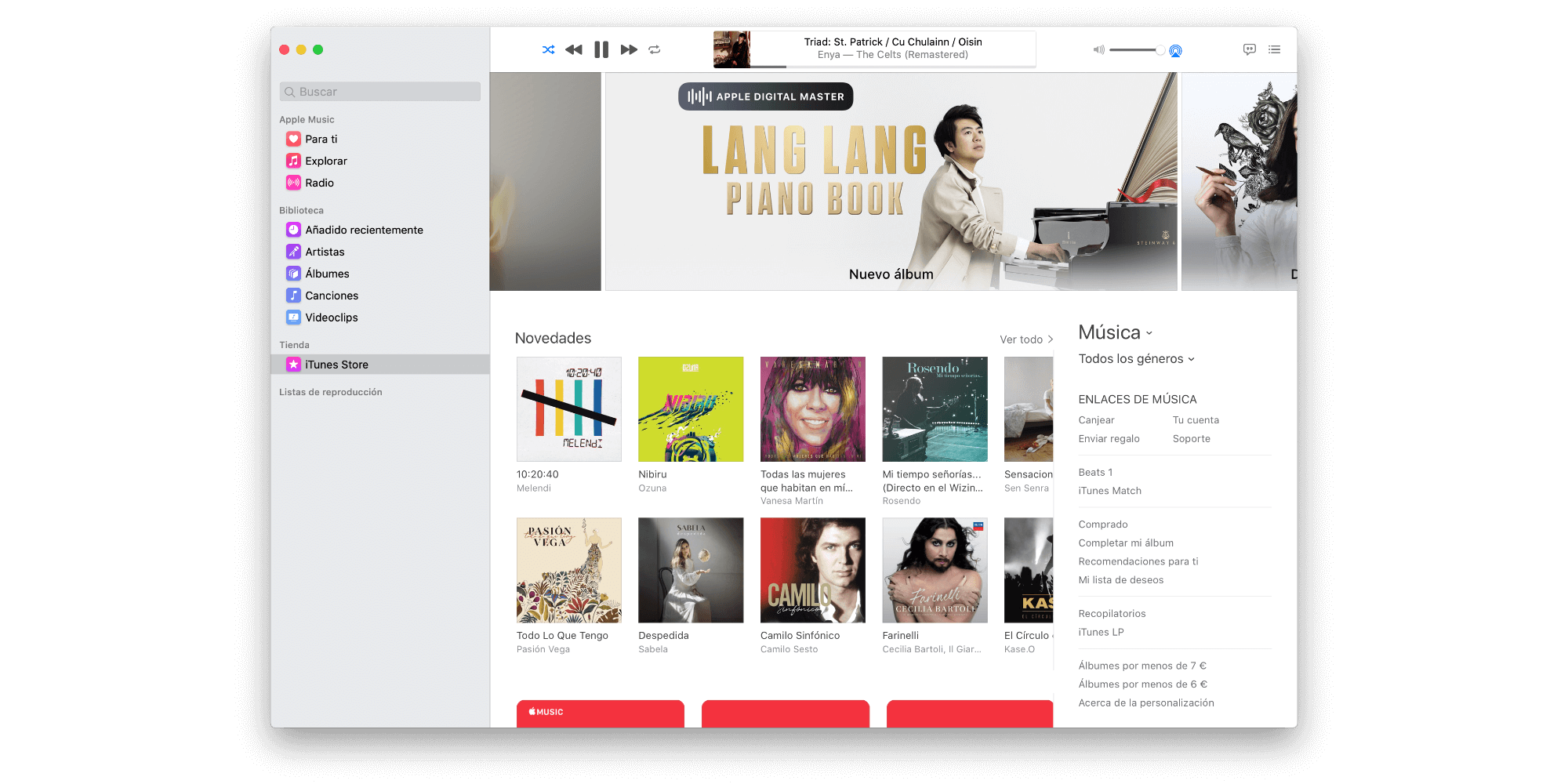 Cómo comprar música en la iTunes Store sin iTunes (Catalina)