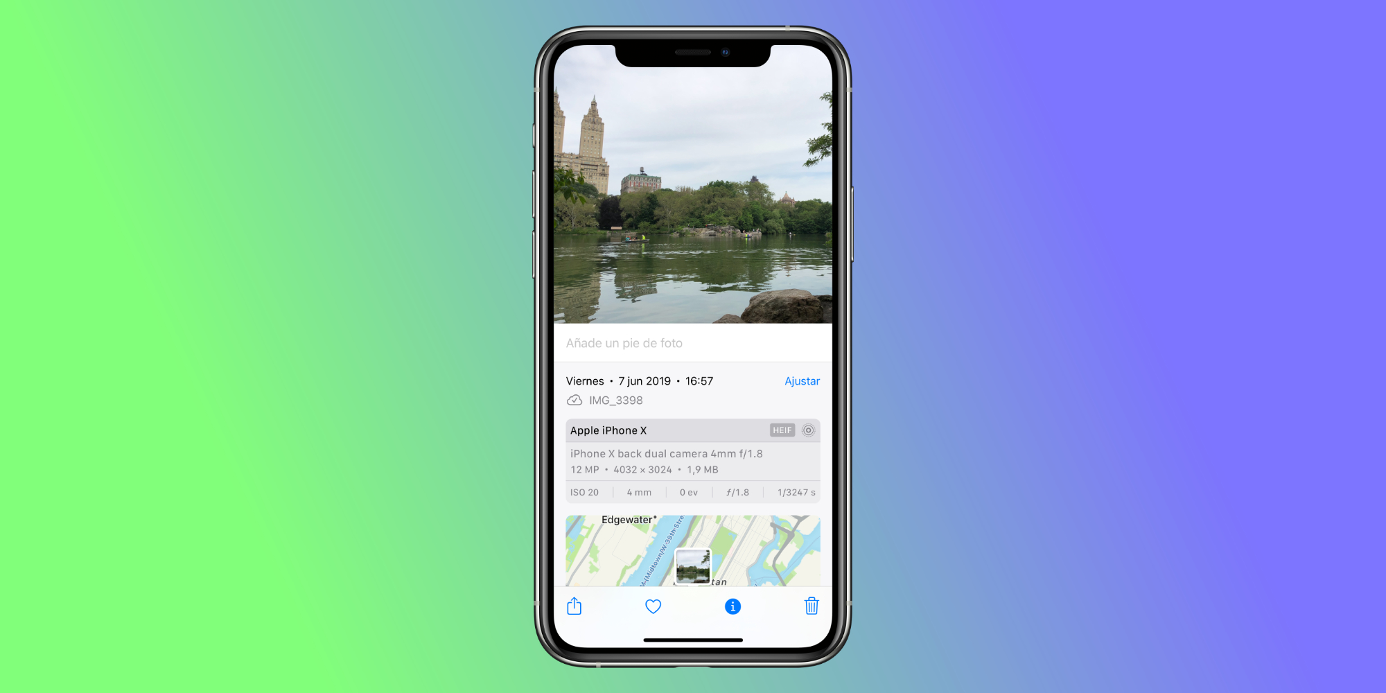 Fotos en iOS 15: Cómo ajustar la fecha, la hora y la ubicación de una foto