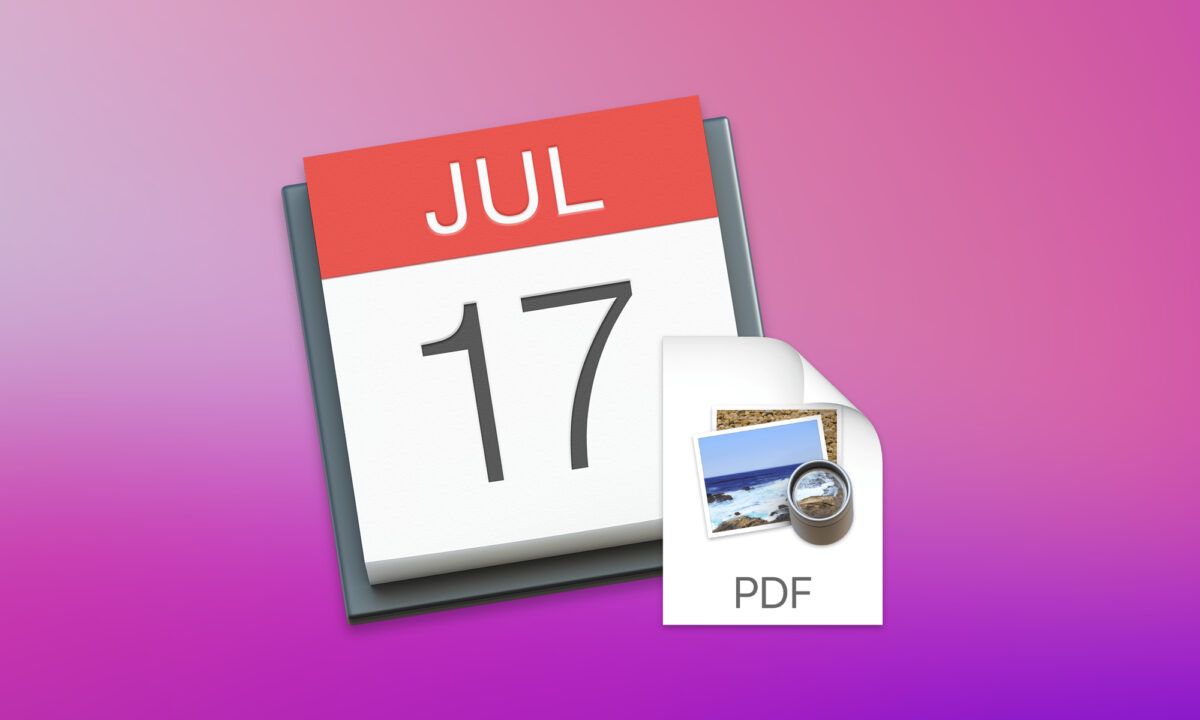 Cómo imprimir o guardar como PDF el calendario desde nuestro Mac