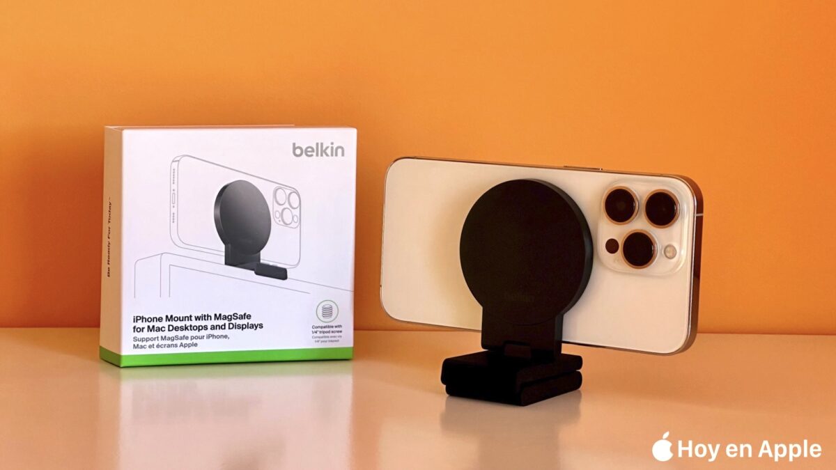 Soporte MagSafe para el iPhone en monitores de Belkin, análisis: versatilidad en videollamadas con cualquier monitor, y una pequeña sorpresa