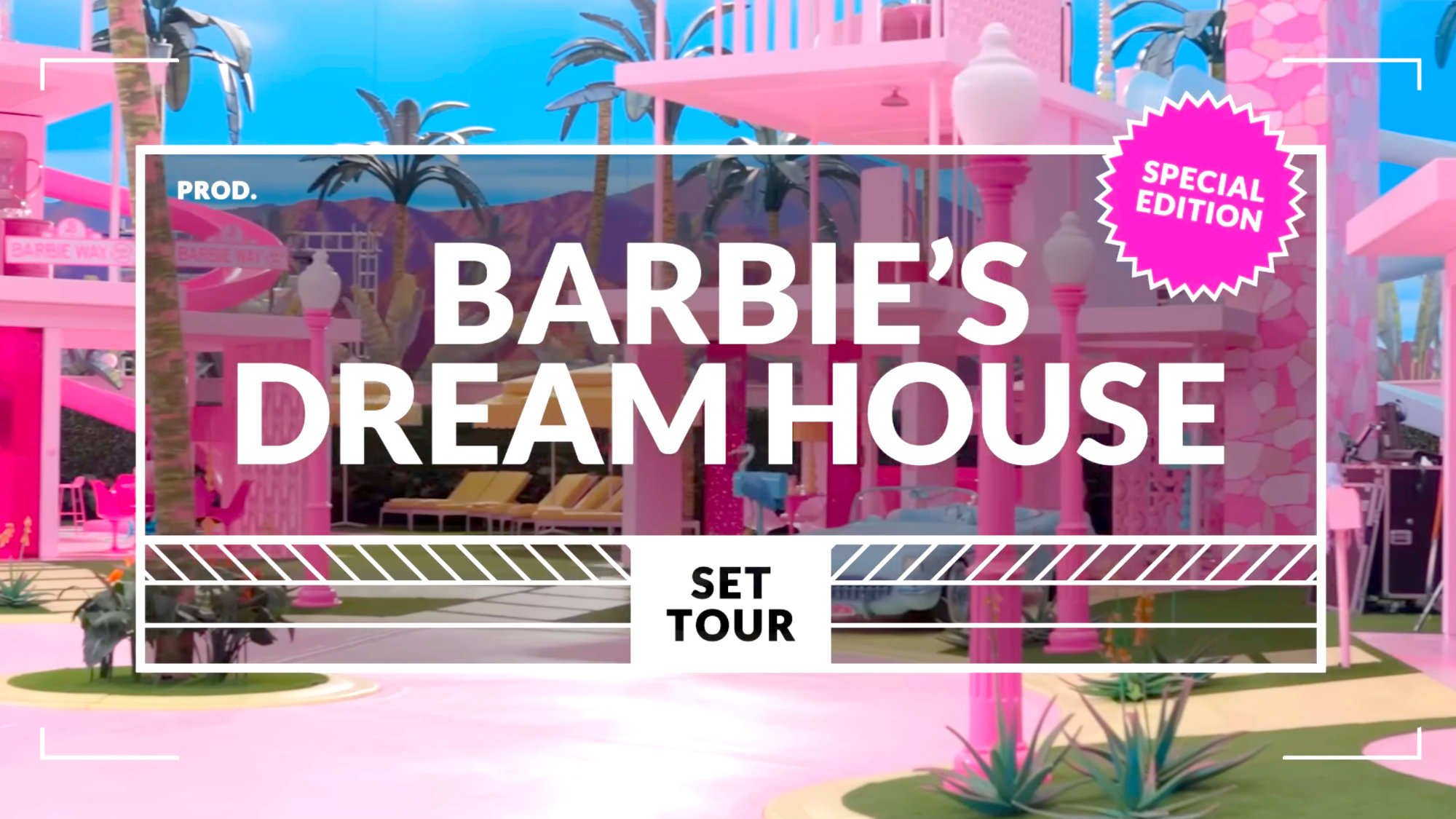 Barbie Dreamhouse Tour Completo: Margot Robbie nos enseña su casa rosa y nos revela sus secretos