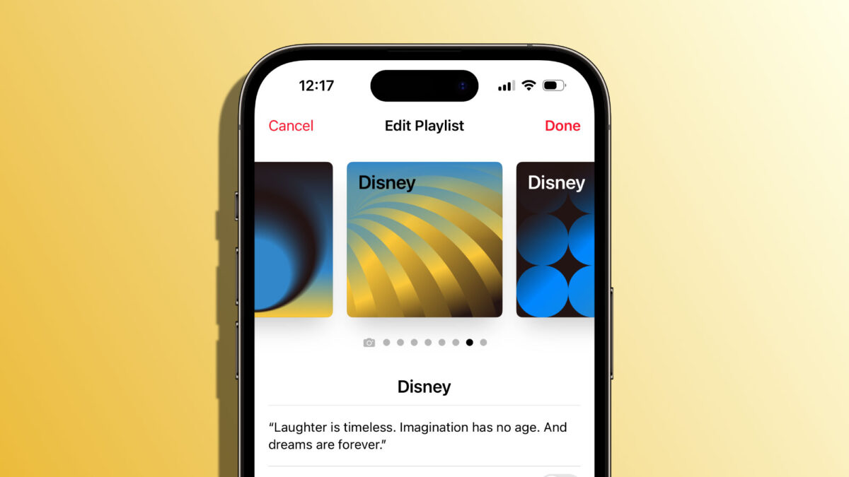 Cómo personalizar las carátulas de las listas de reproducción de Apple Music en iOS 17.1
