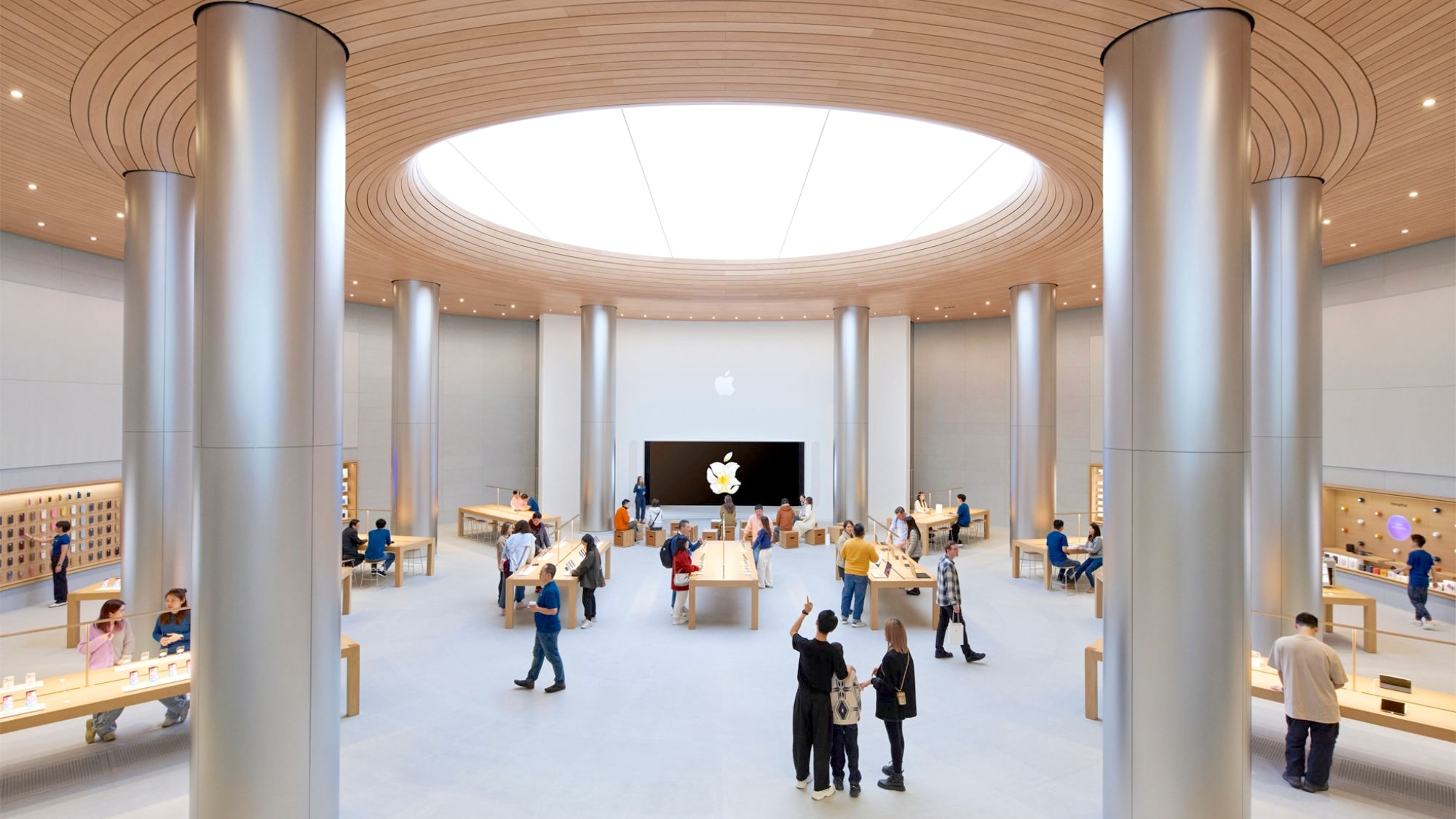 Shanghai's new Apple Store is circular and simply spectacular