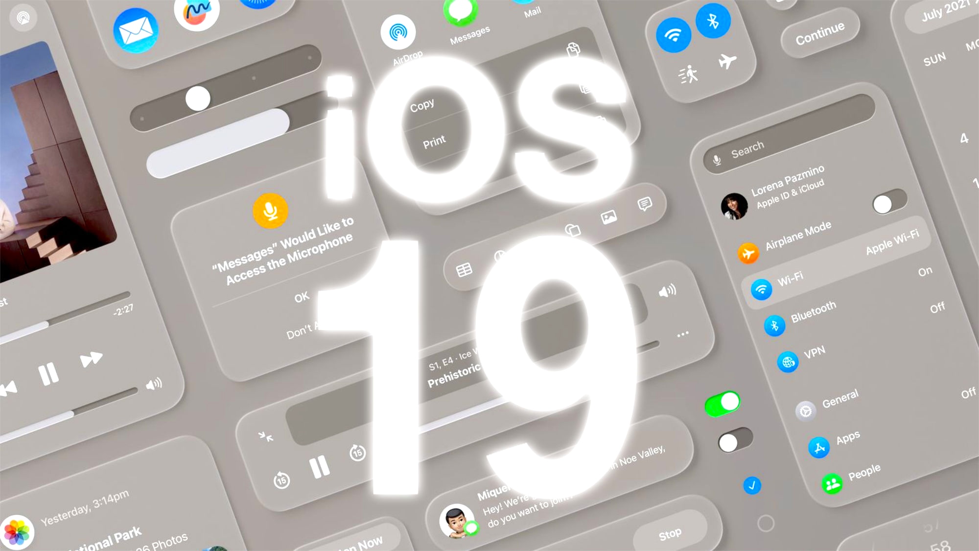 iOS 19 rediseño